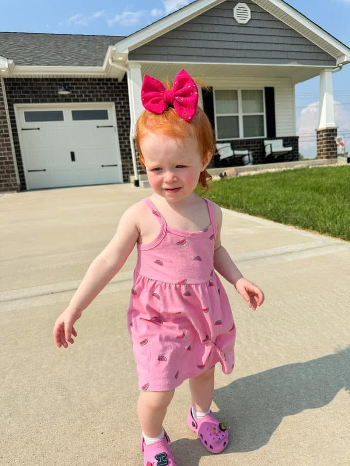 JULY (hot pink eyelet)