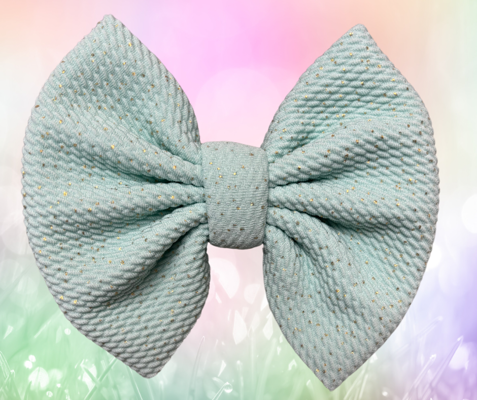 Mint (gold sparkle)