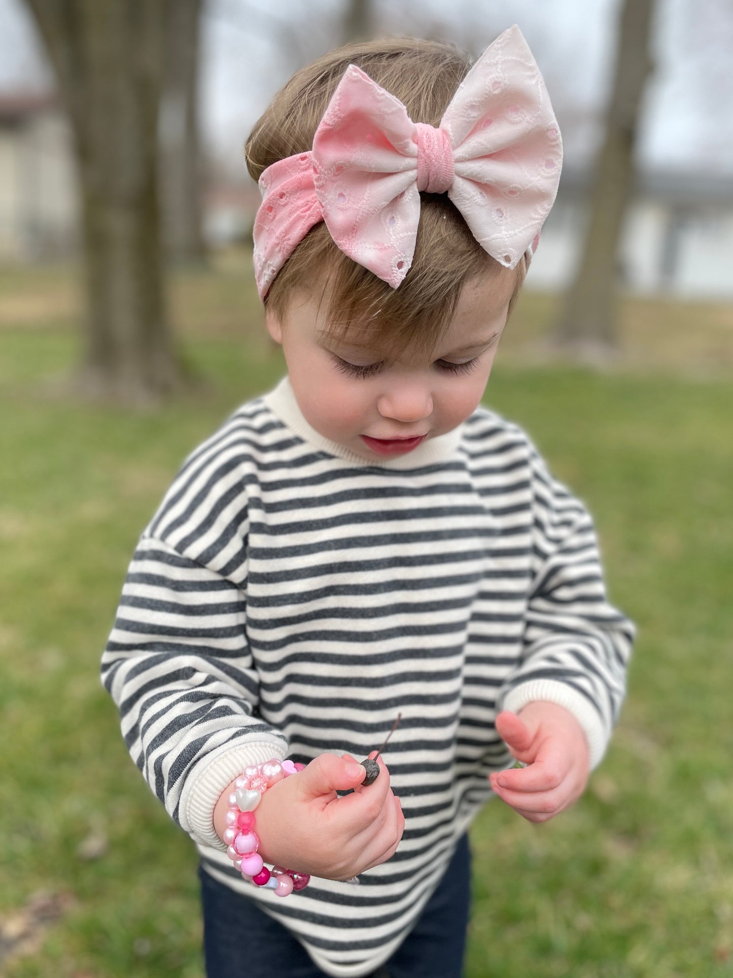 Pink Tie Dye Eyelet